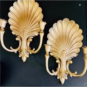 Vintage Clamshell Sconces